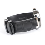 Louis Vuitton Tambour Q113K SG7133 SS & Rubber AT Watch with Black Dial