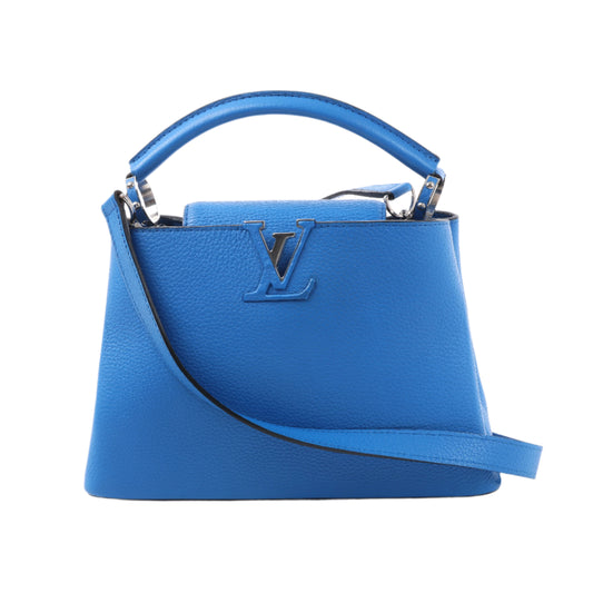 Louis Vuitton Taurillon Capucines BB Handbag in Blue