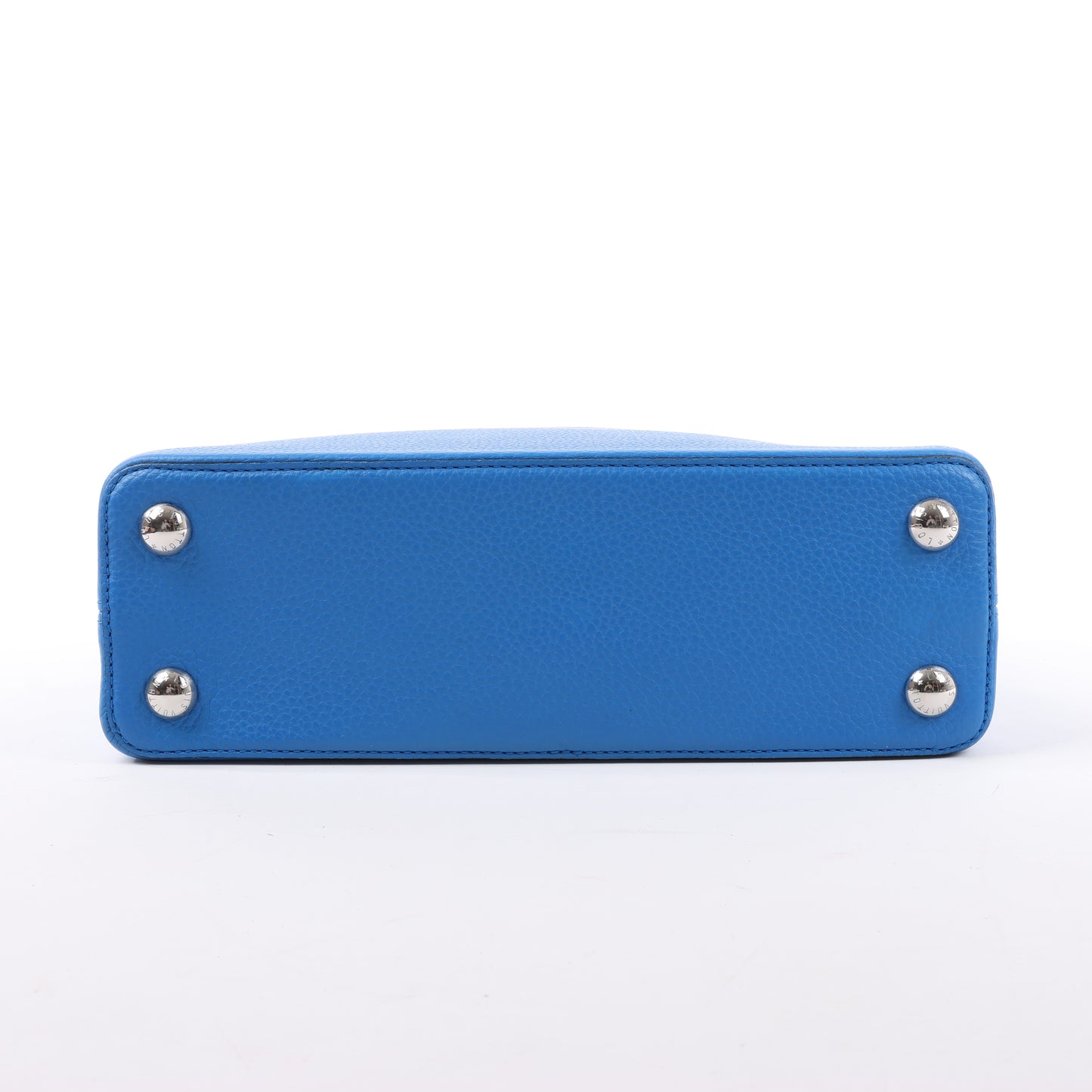 Louis Vuitton Taurillon Capucines BB Handtasche in Blau