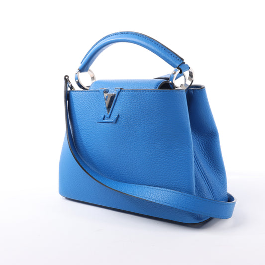 Louis Vuitton Taurillon Capucines BB Handbag in Blue