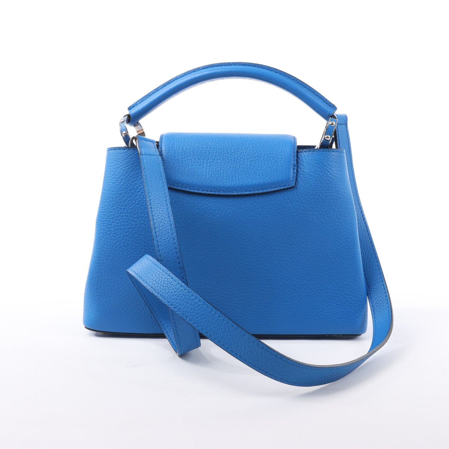 Louis Vuitton Taurillon Capucines BB Handtasche in Blau