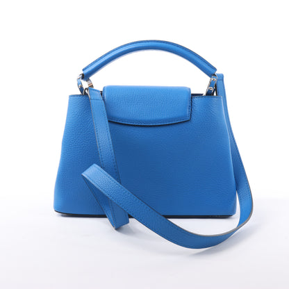 Louis Vuitton Taurillon Capucines BB Handtasche in Blau