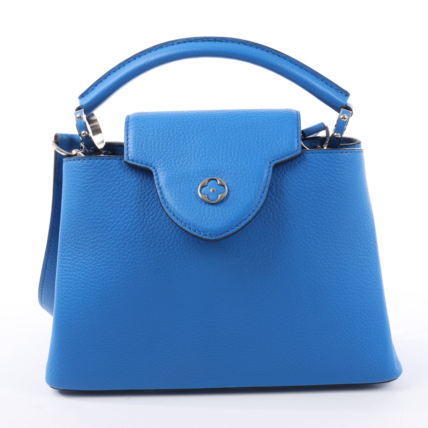 Louis Vuitton Taurillon Capucines BB Handtasche in Blau