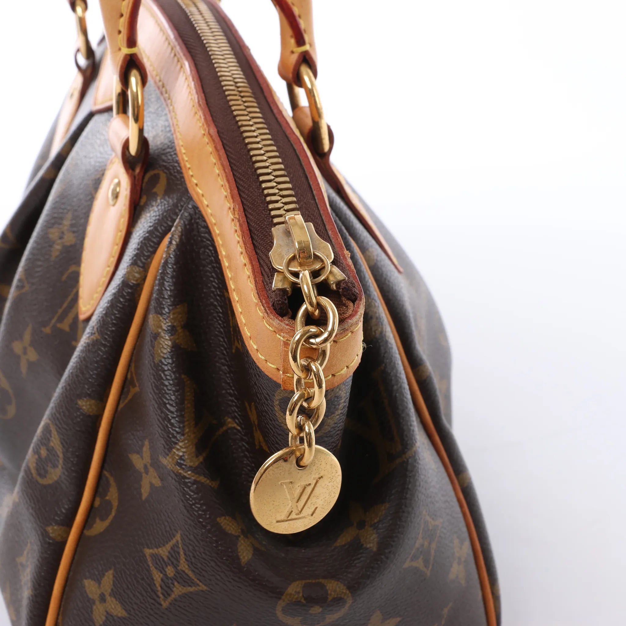 Louis Vuitton Tivoli PM Monogram Canvas Handbag in Brown M40143