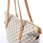 Louis Vuitton Totally MM Damier Azur Shoulder Bag in Beige N51262