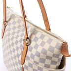 Louis Vuitton Totally MM Damier Azur Shoulder Bag in Beige N51262