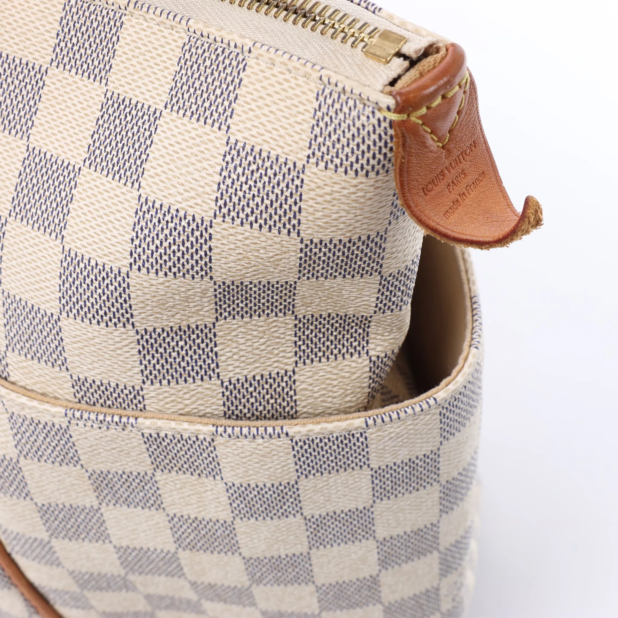 Louis Vuitton Totally MM Damier Azur Shoulder Bag in Beige N51262