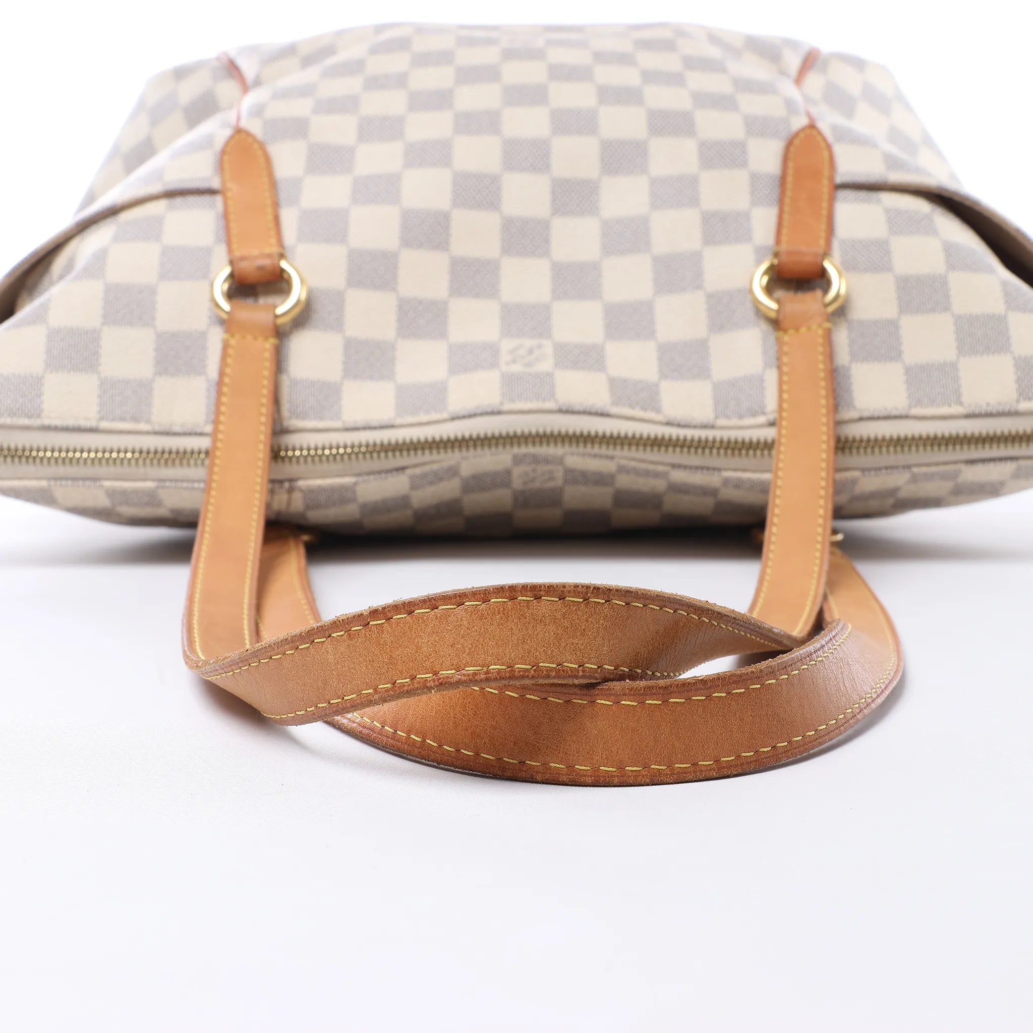 Louis Vuitton Totally MM Damier Azur Shoulder Bag in Beige N51262