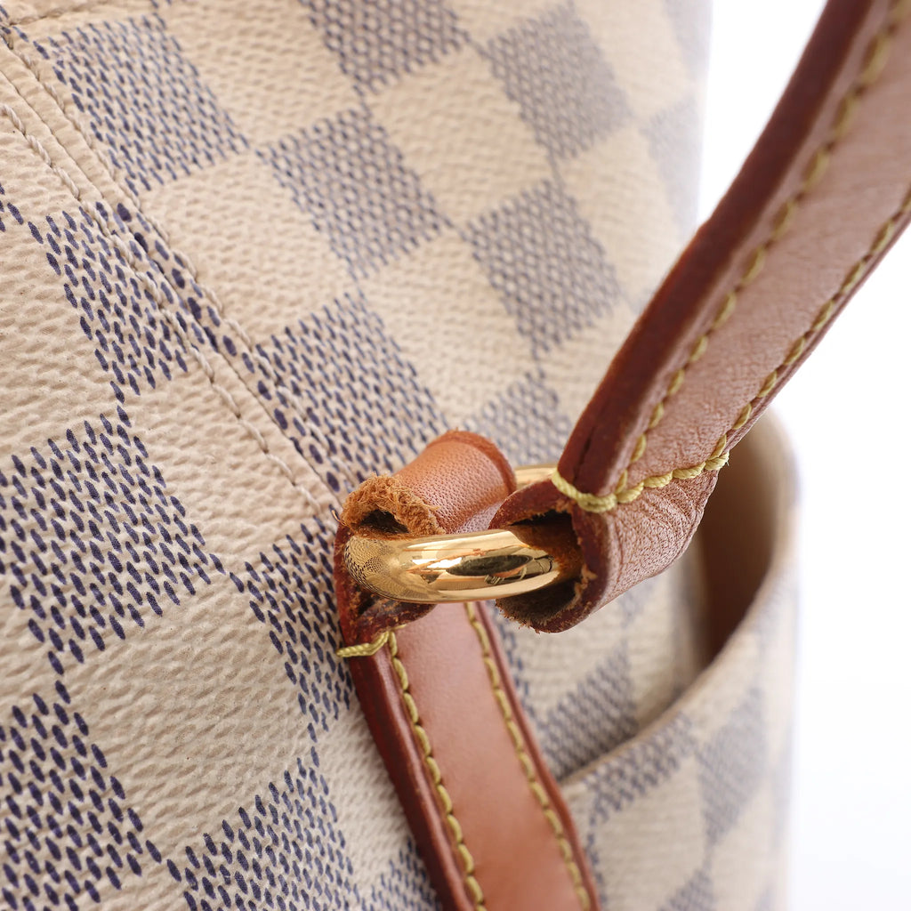 Louis Vuitton Totally MM Damier Azur Shoulder Bag in Beige N51262