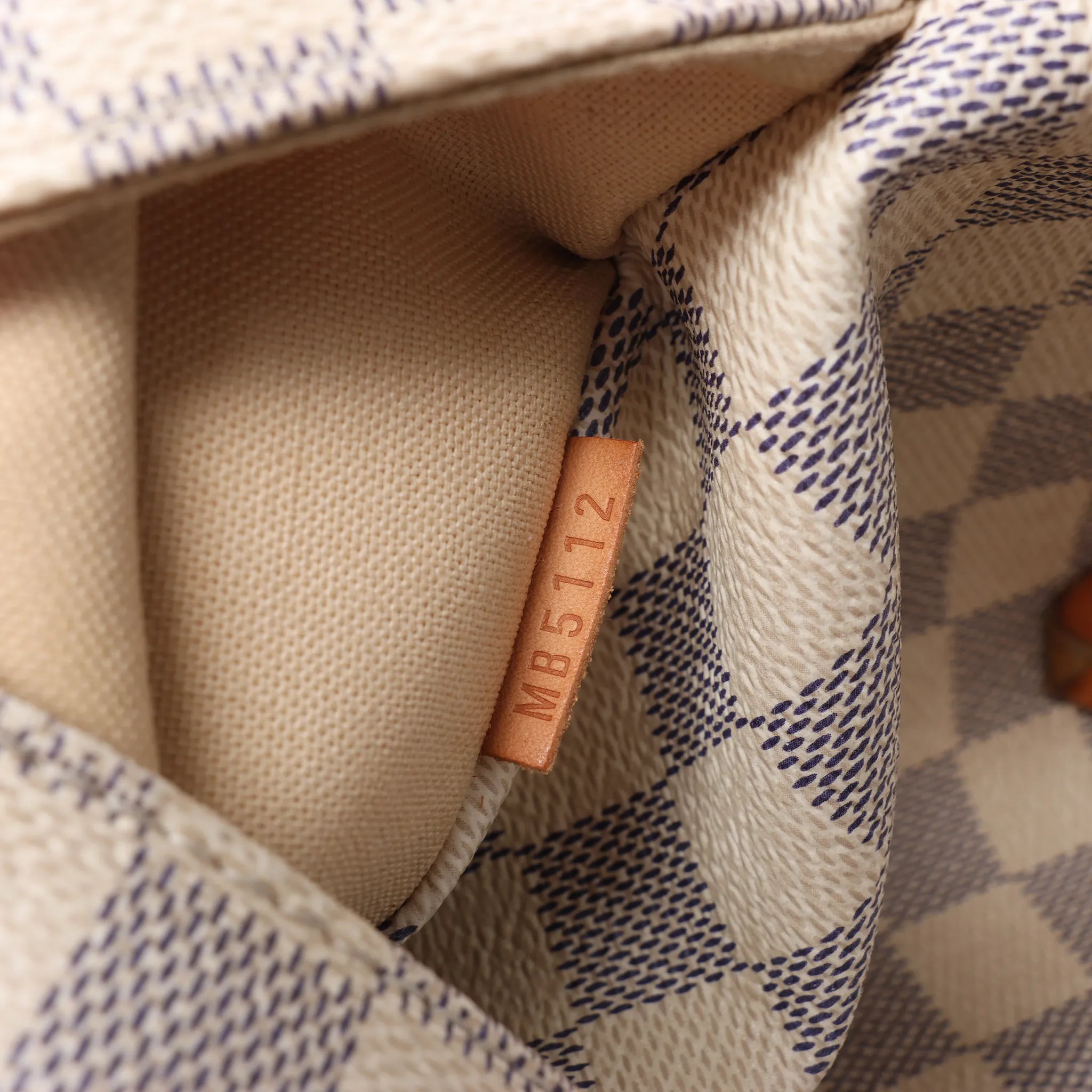 Louis Vuitton Totally MM Damier Azur Shoulder Bag in Beige N51262