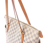 Louis Vuitton Totally MM Damier Azur Shoulder Bag in Beige N51262