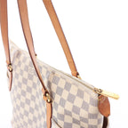 Louis Vuitton Totally MM Damier Azur Shoulder Bag in Beige N51262