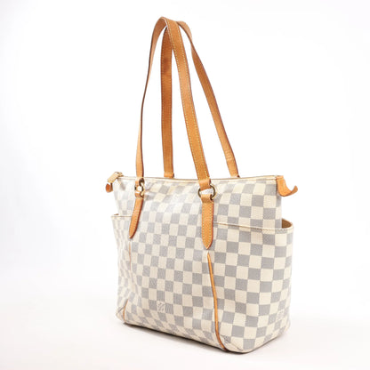 Louis Vuitton Totally PM Damier Azur Shoulder Bag in Beige N41280