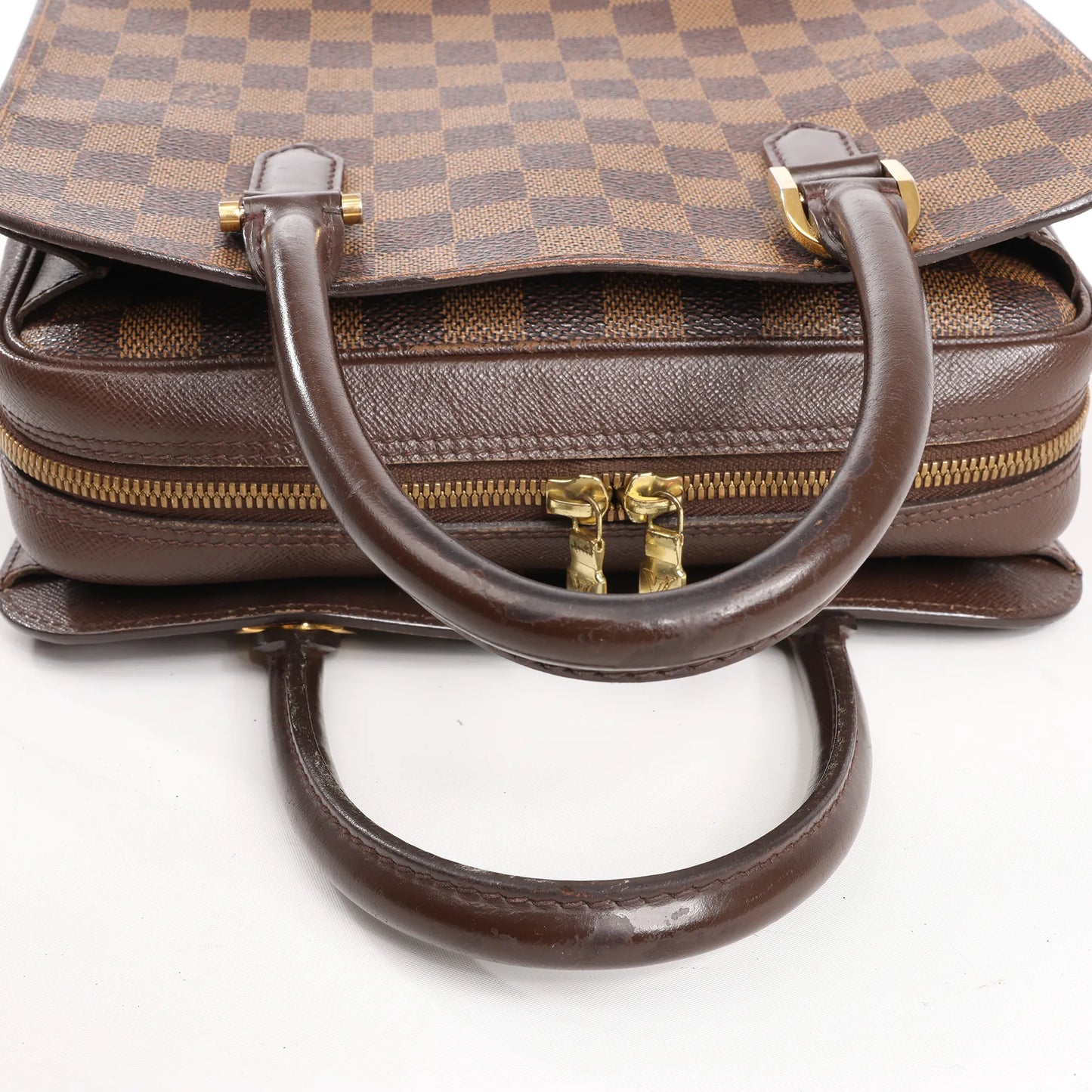 Louis Vuitton Triana Damier Ebene Handbag in Brown N51155