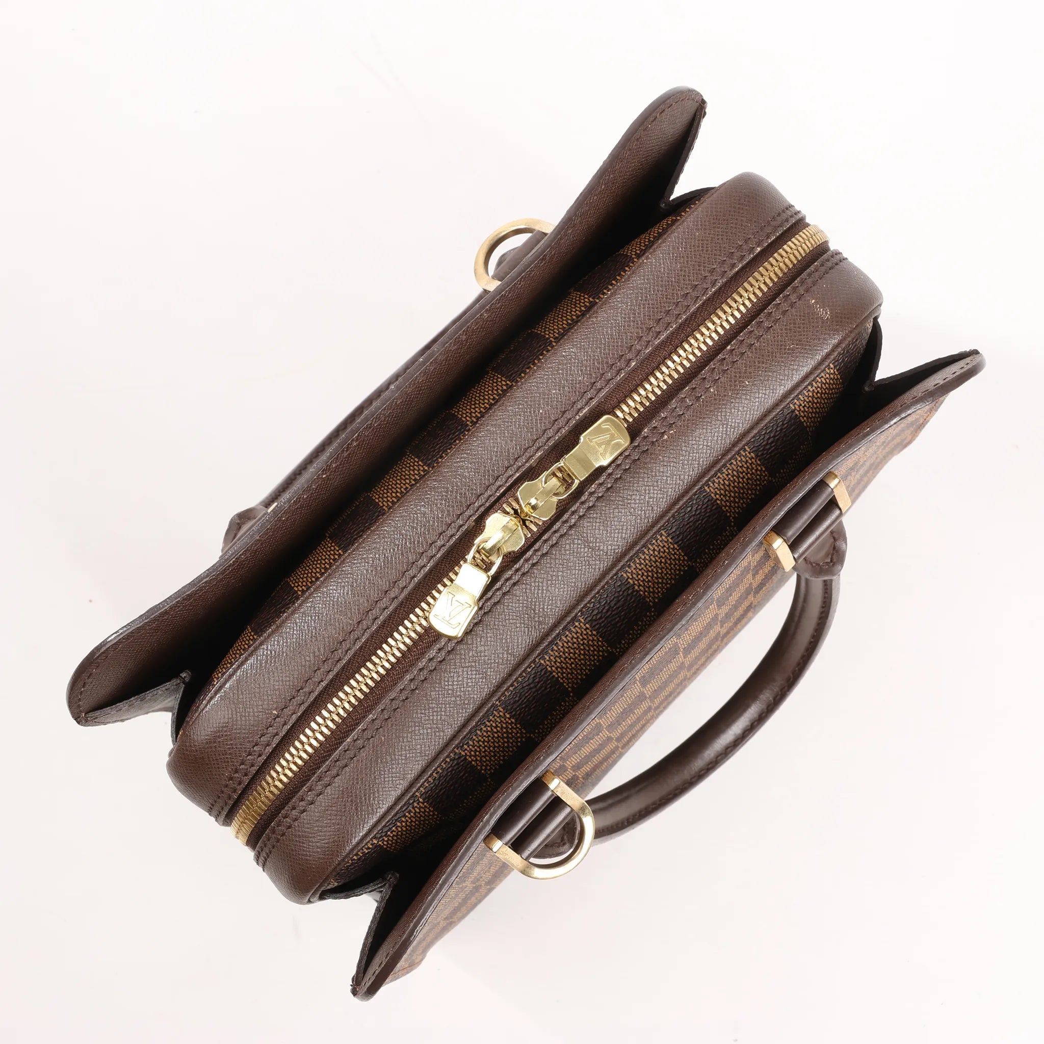 Louis Vuitton Triana Damier Ebene Handbag in Brown N51155