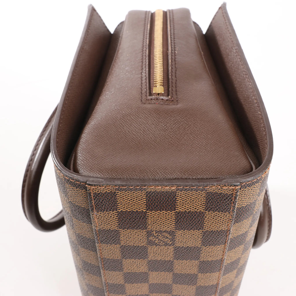Louis Vuitton Triana Damier Ebene Handbag in Brown N51155