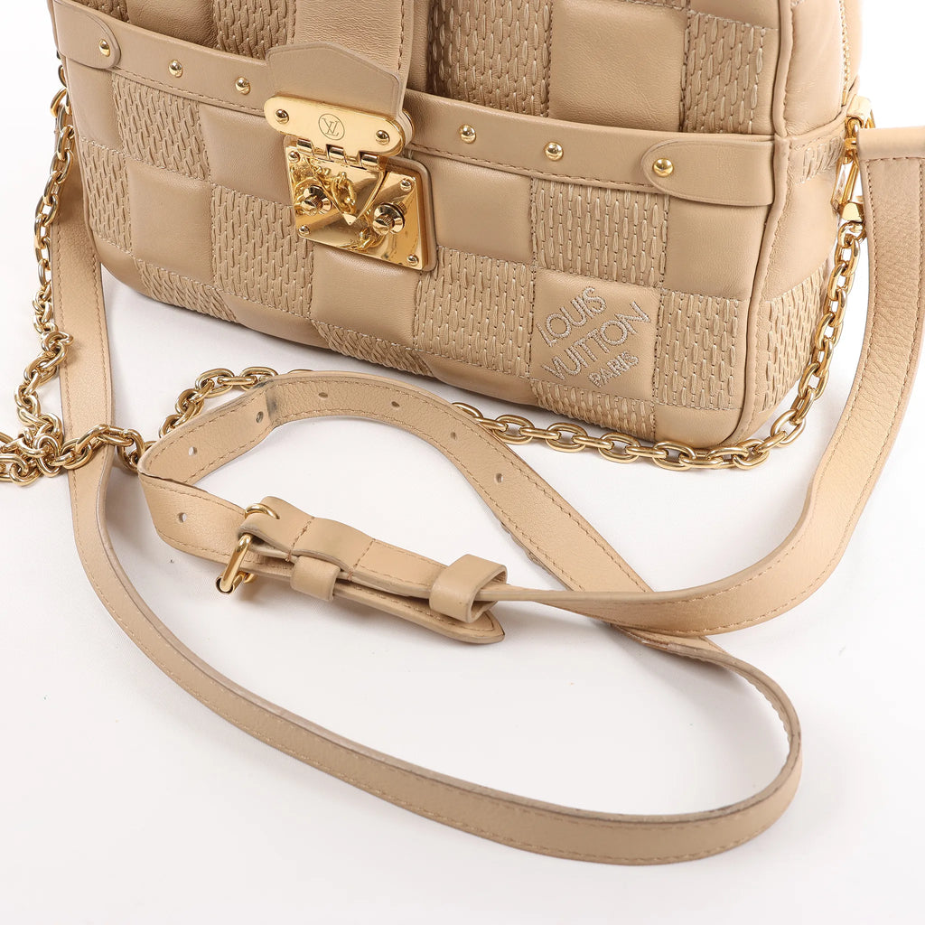 Louis Vuitton Troca MM Damier Quilt Crossbody Bag in Beige M59111