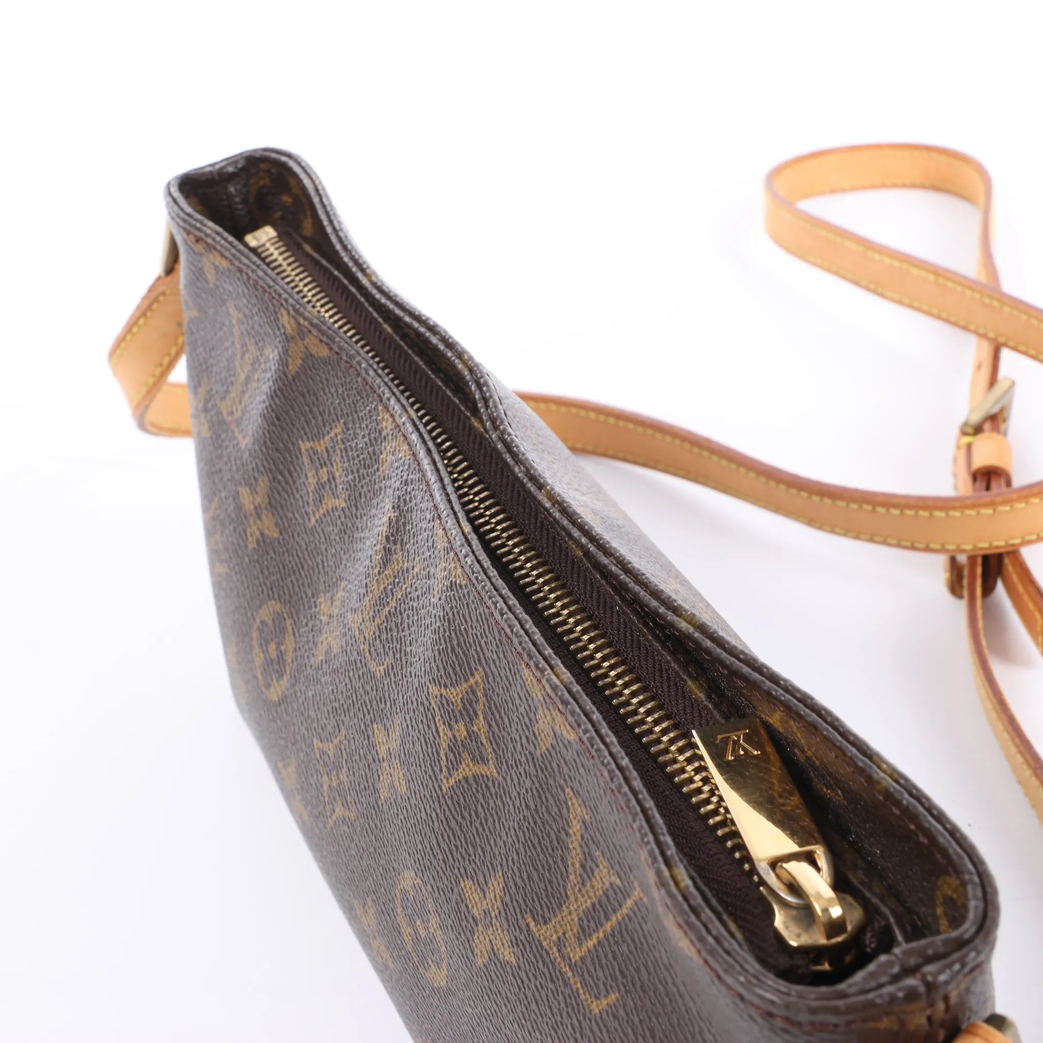 Bolso bandolera de lona con monograma Trotteur de Louis Vuitton en marrón M51240