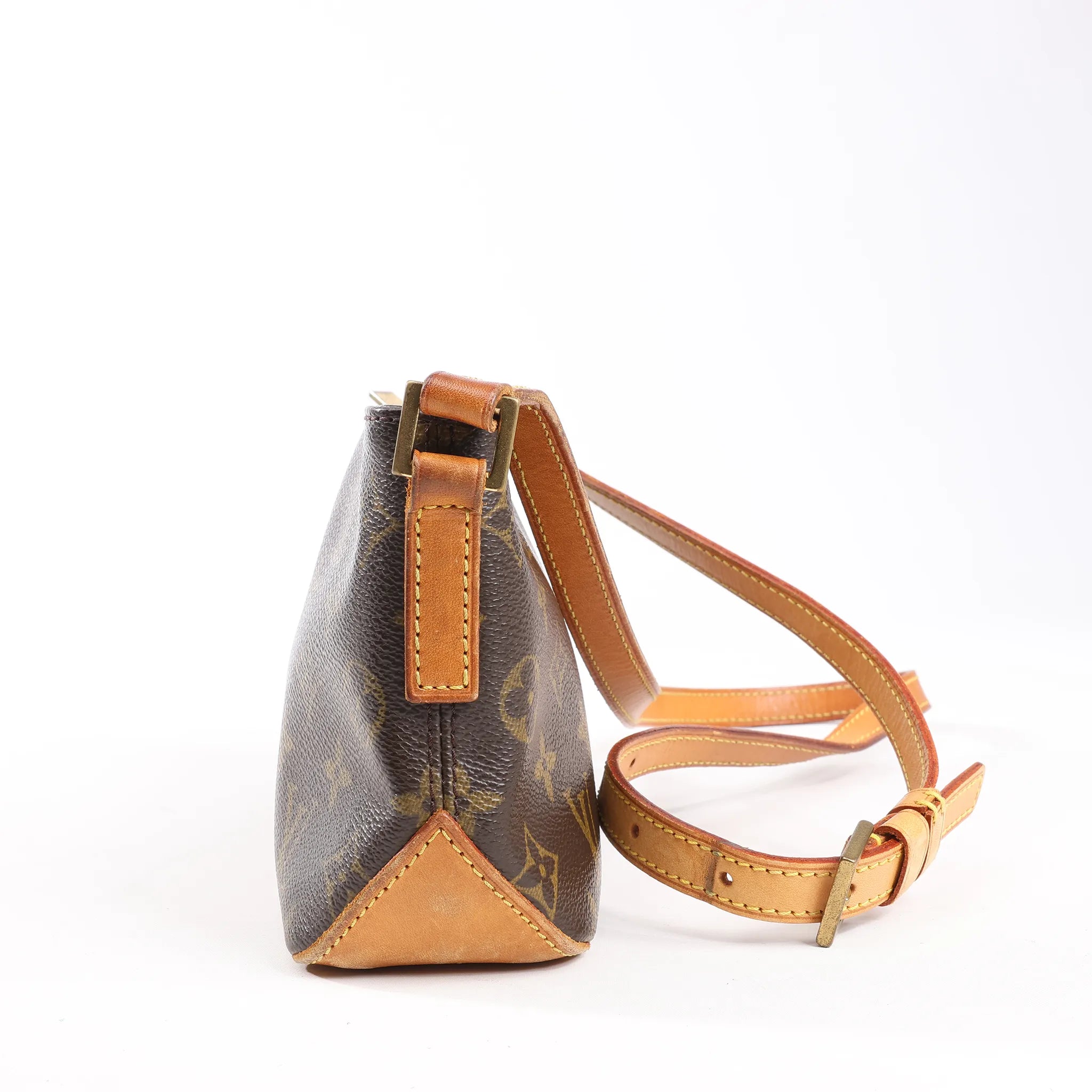 Louis Vuitton Monogram Canvas Trotteur Shoulder Bag in Brown M51240