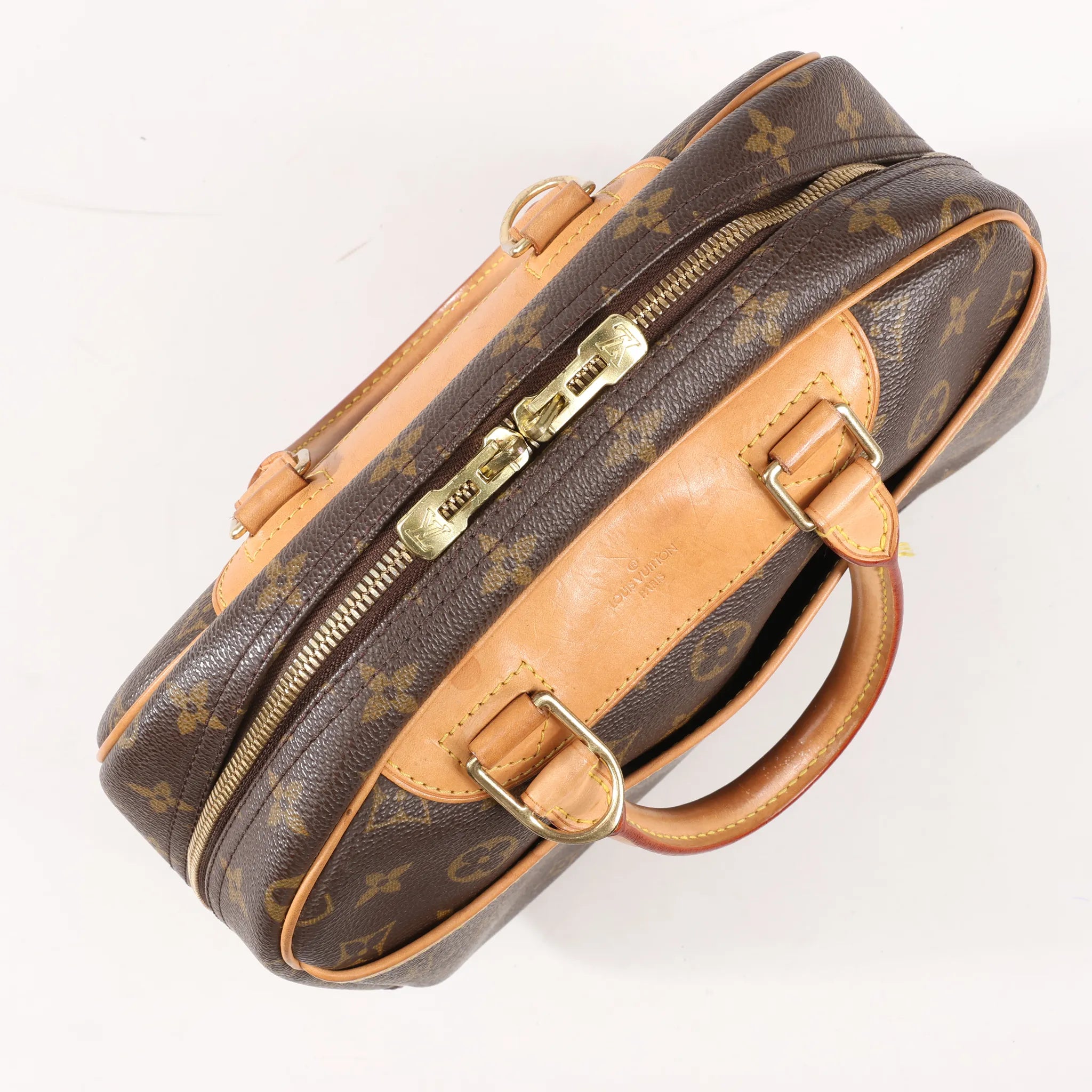 Louis Vuitton Monogram Canvas Trouville Handbag in Brown M42228