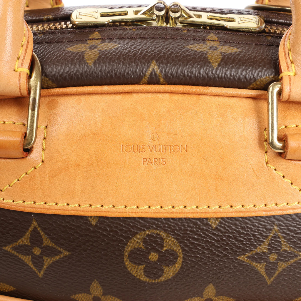 Louis Vuitton Monogram Canvas Trouville Handbag in Brown M42228