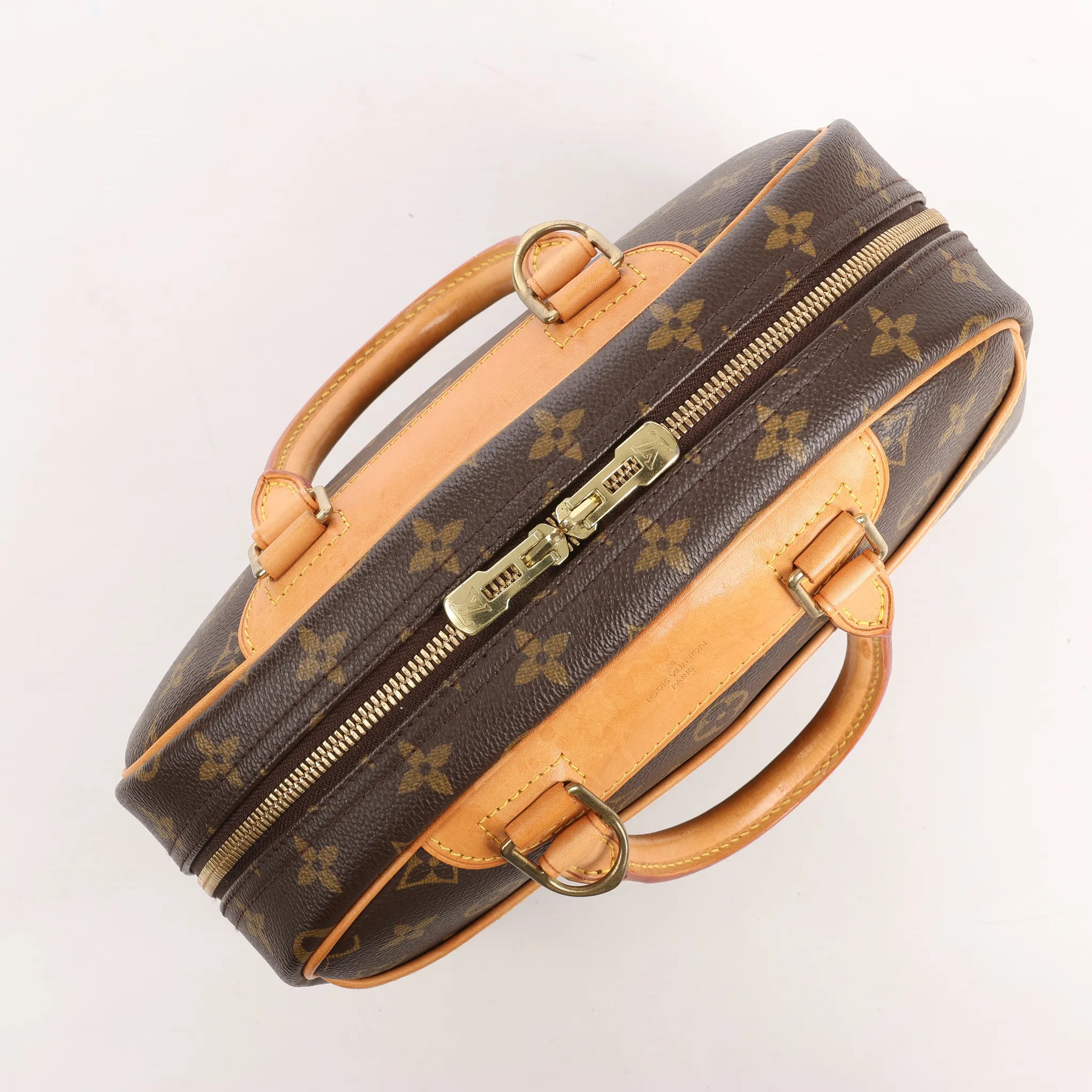 Louis Vuitton Monogram Canvas Trouville Handbag in Brown M42228