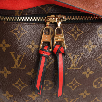 Louis Vuitton Monogram Tuileries Besace 2Way Handbag in Brown x Red M43157