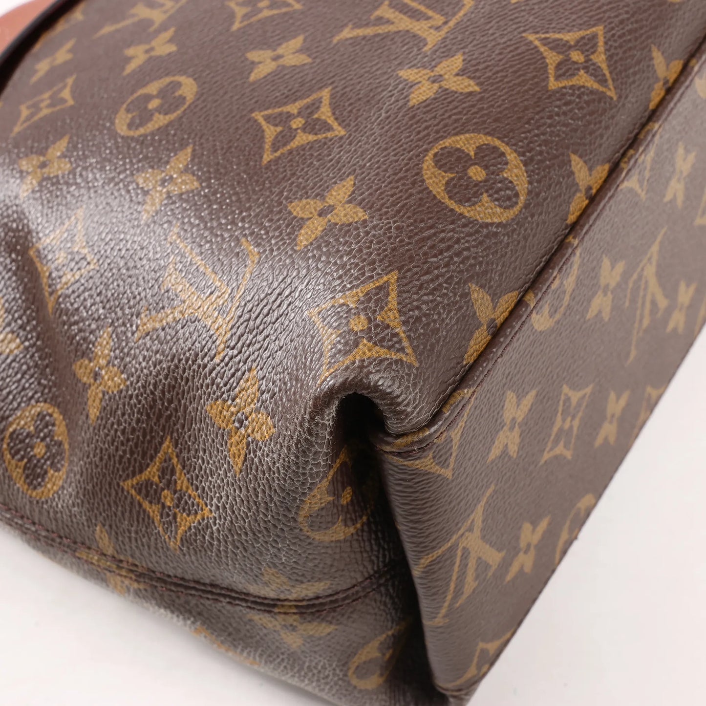 Louis Vuitton Monogram Tuileries Besace 2Way Handbag in Brown x Red M43157