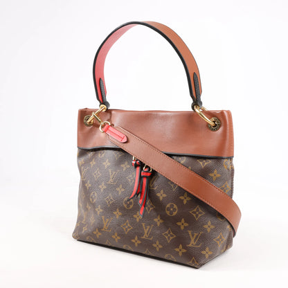 Louis Vuitton Monogram Tuileries Besace 2Way Handbag in Brown x Red M43157