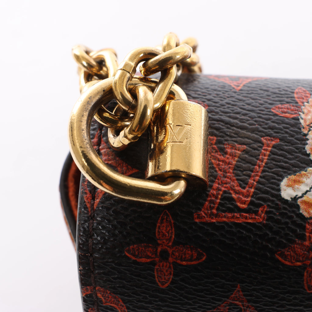Louis Vuitton Twist MM Catgram x Taurillon Crossbody Bag in Brown x Orange M44408