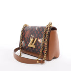 Louis Vuitton Twist MM Catgram x Taurillon Crossbody Bag in Brown x Orange M44408