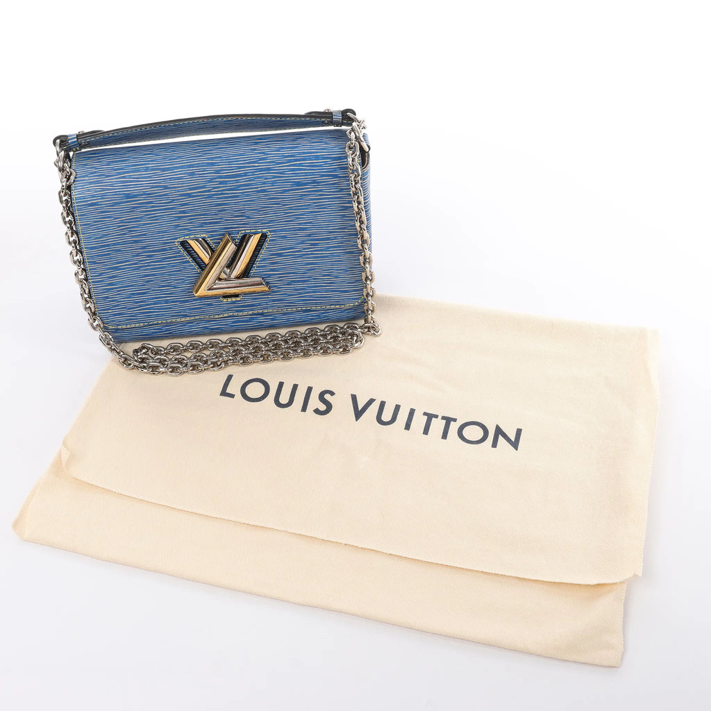 Louis Vuitton Twist MM Epi Leather Crossbody Bag in Blue M50271