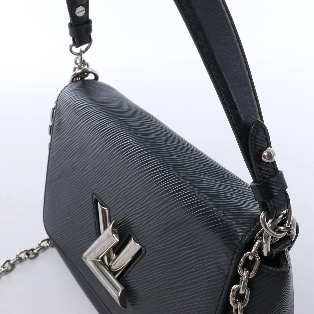 Louis Vuitton Twist MM Epi Leather Crossbody Bag in Black M50282