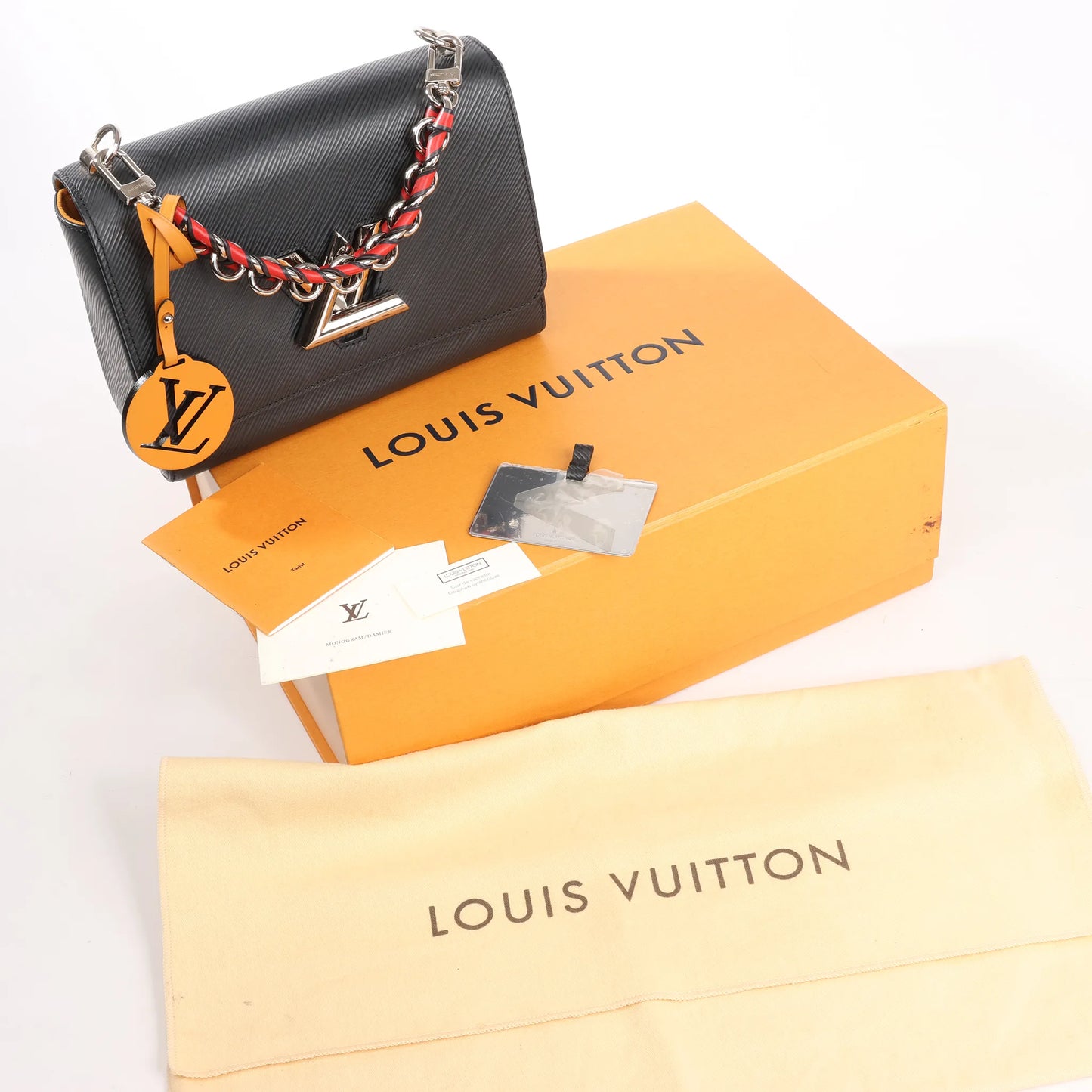 Louis Vuitton Twist MM Epi Leather Shoulder Bag in Black M53921