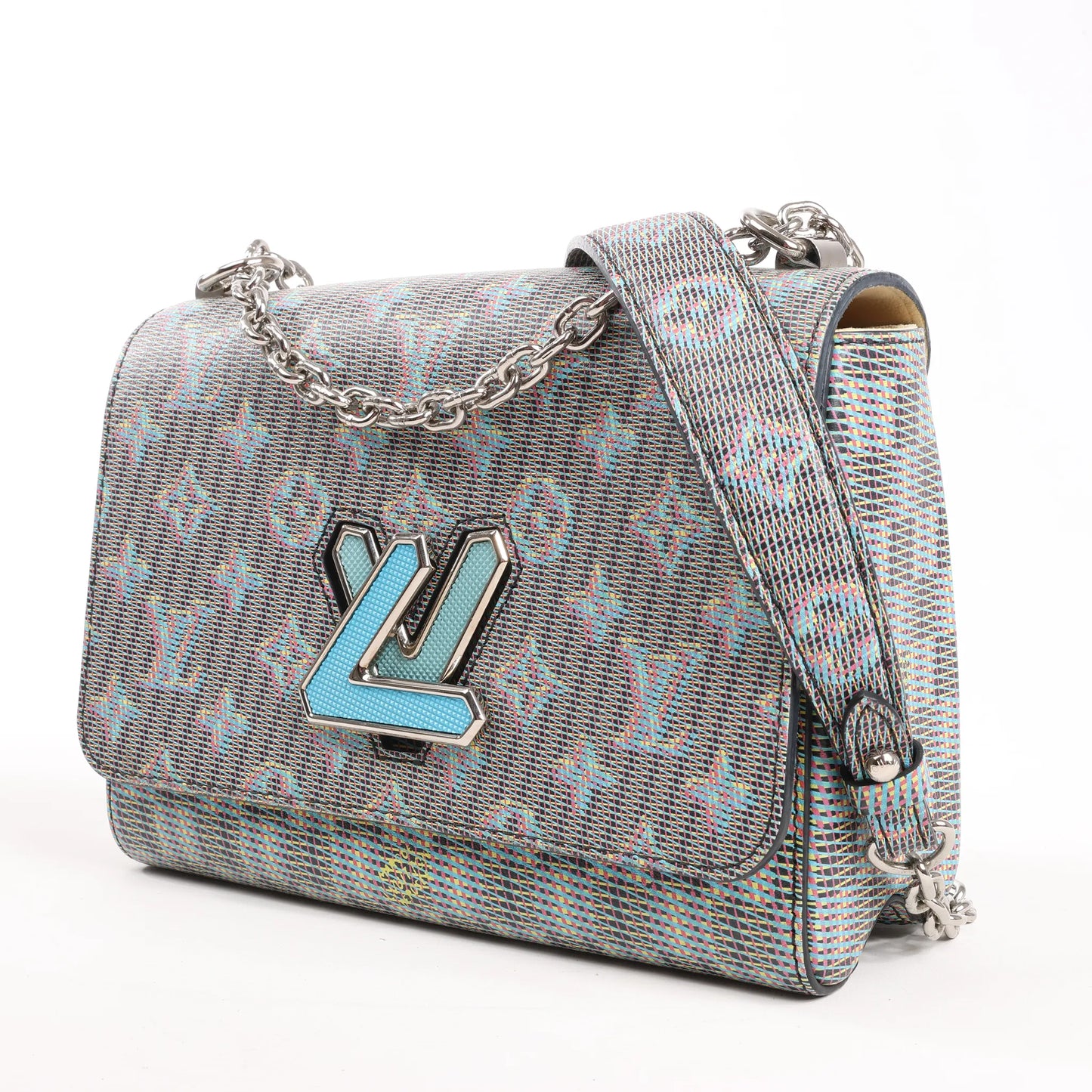 Louis Vuitton Twist MM Monogram LV Pop Crossbody Bag in Gray M55480