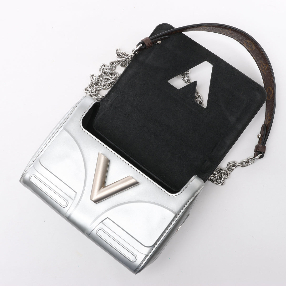 Louis Vuitton Twist PM Spaces Collection Crossbody Bag in Silver