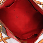 Bolso de mano CELINE Cabas Horizontal de cuero de 2 vías en color rojo