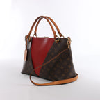Bolso de mano CELINE Cabas Horizontal de cuero de 2 vías en color rojo