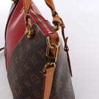 Bolso de mano CELINE Cabas Horizontal de cuero de 2 vías en color rojo