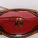 Bolso de mano CELINE Cabas Horizontal de cuero de 2 vías en color rojo