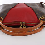 Bolso de mano CELINE Cabas Horizontal de cuero de 2 vías en color rojo