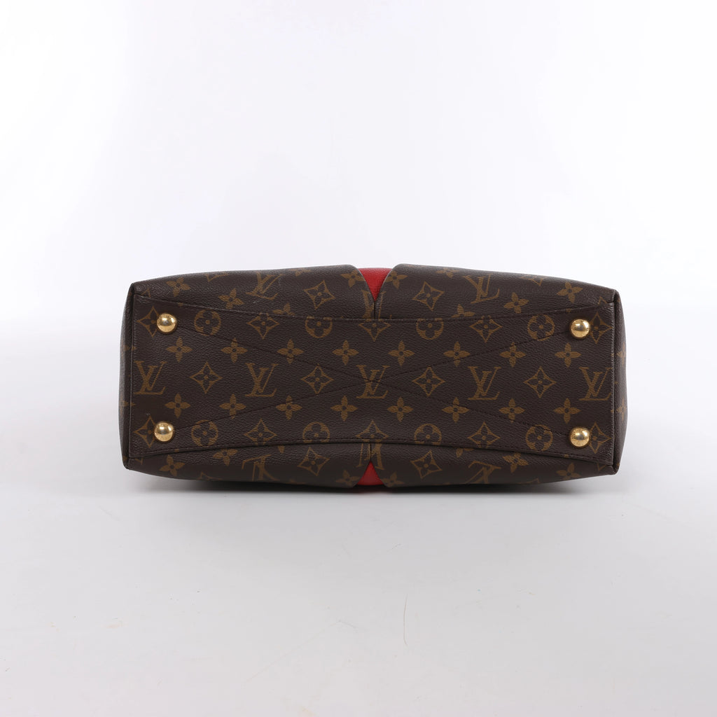 Bolso de mano CELINE Cabas Horizontal de cuero de 2 vías en color rojo