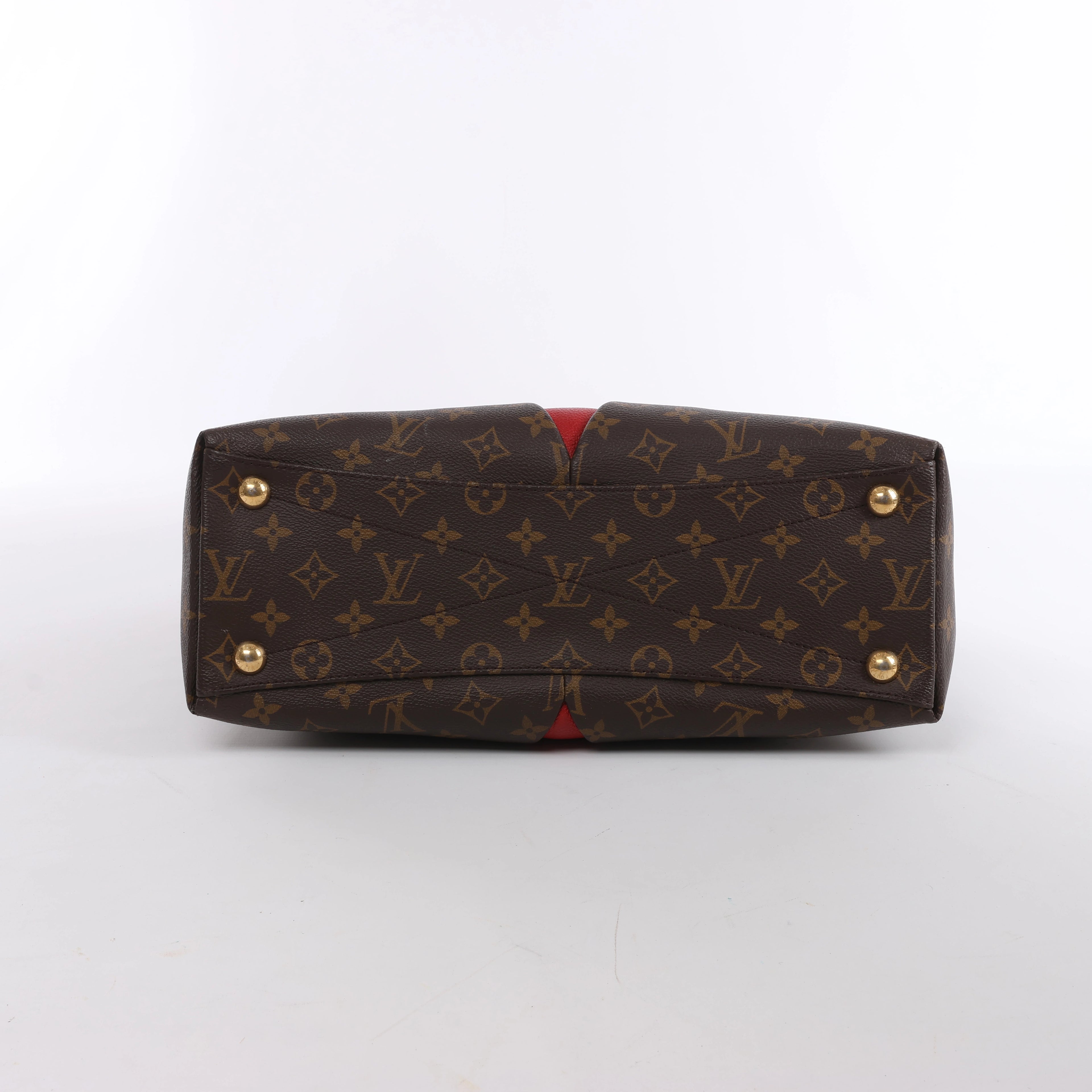 Bolso de mano CELINE Cabas Horizontal de cuero de 2 vías en color rojo