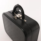 Louis Vuitton Valisette MM Monogram Glace Handbag in Black M92234