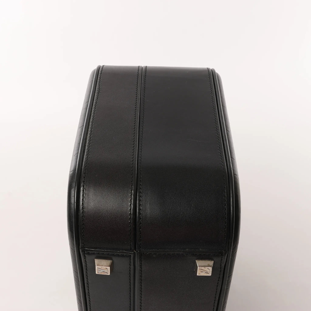 Louis Vuitton Valisette MM Monogram Glace Handbag in Black M92234