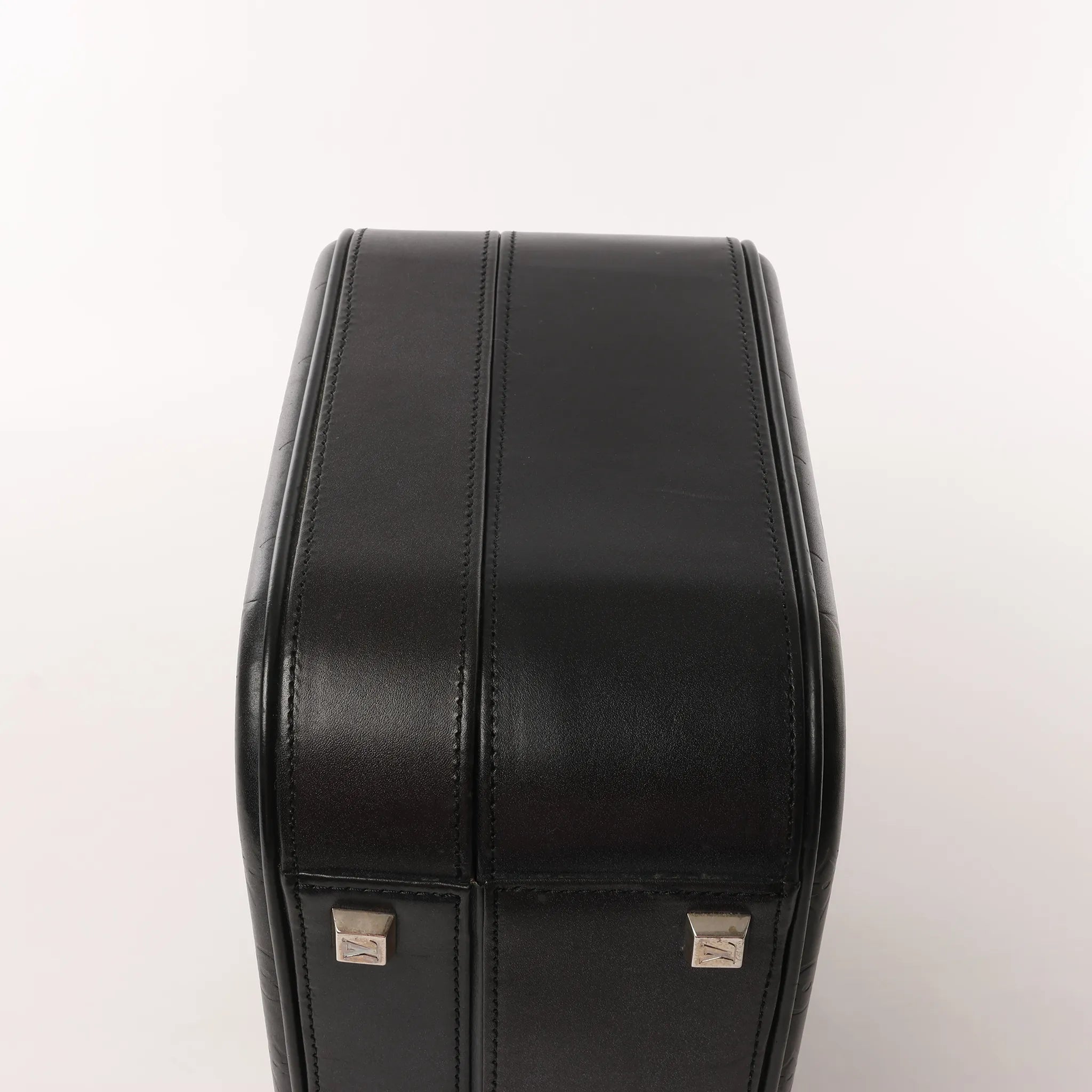Louis Vuitton Valisette MM Monogram Glace Handbag in Black M92234