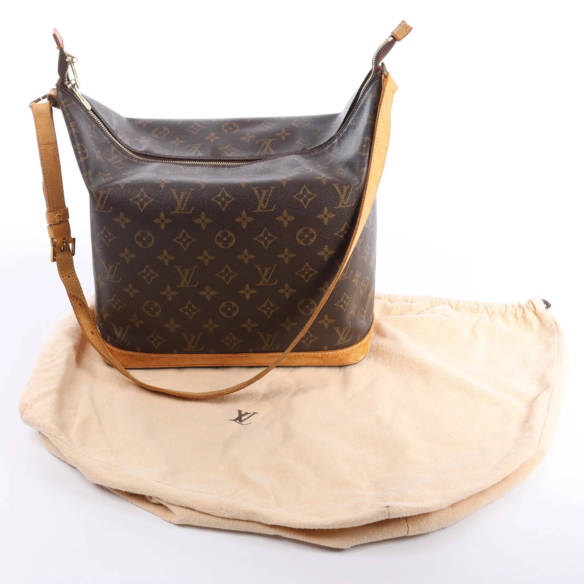 Louis Vuitton Amfar Vanity Three Monogram Canvas Shoulder Bag in Brown M47275