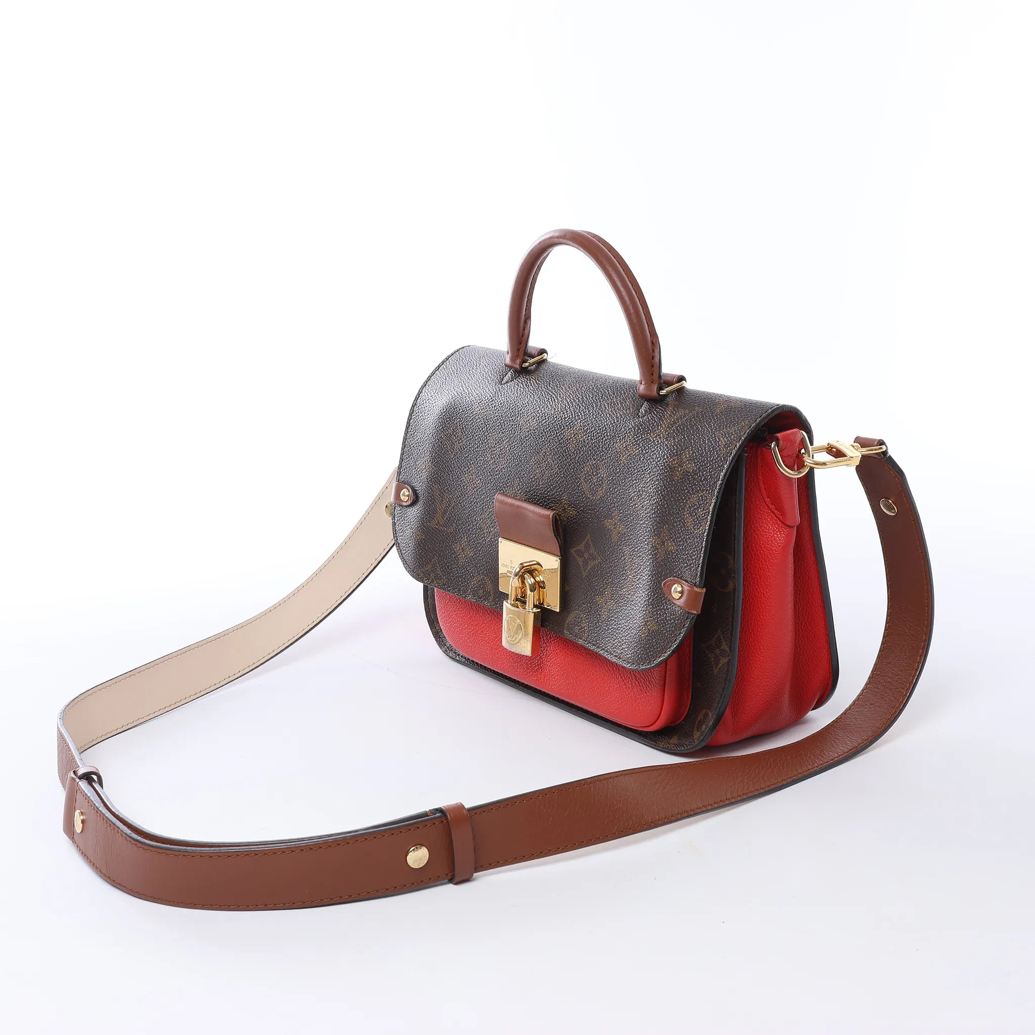 Louis Vuitton Vaugirard PM Monogram in Brown x Red M44548