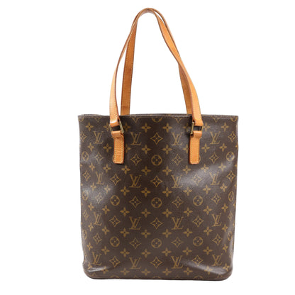 Louis Vuitton Vavin GM Shoulder Bag M51170 in brown Monogram canvas with natural leather double shoulder straps and tall rectangular silhouette.