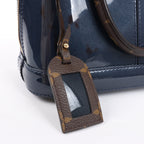 Louis Vuitton Alma BB Monogram Canvas and Vernis Leather Handbag in Navy M54705